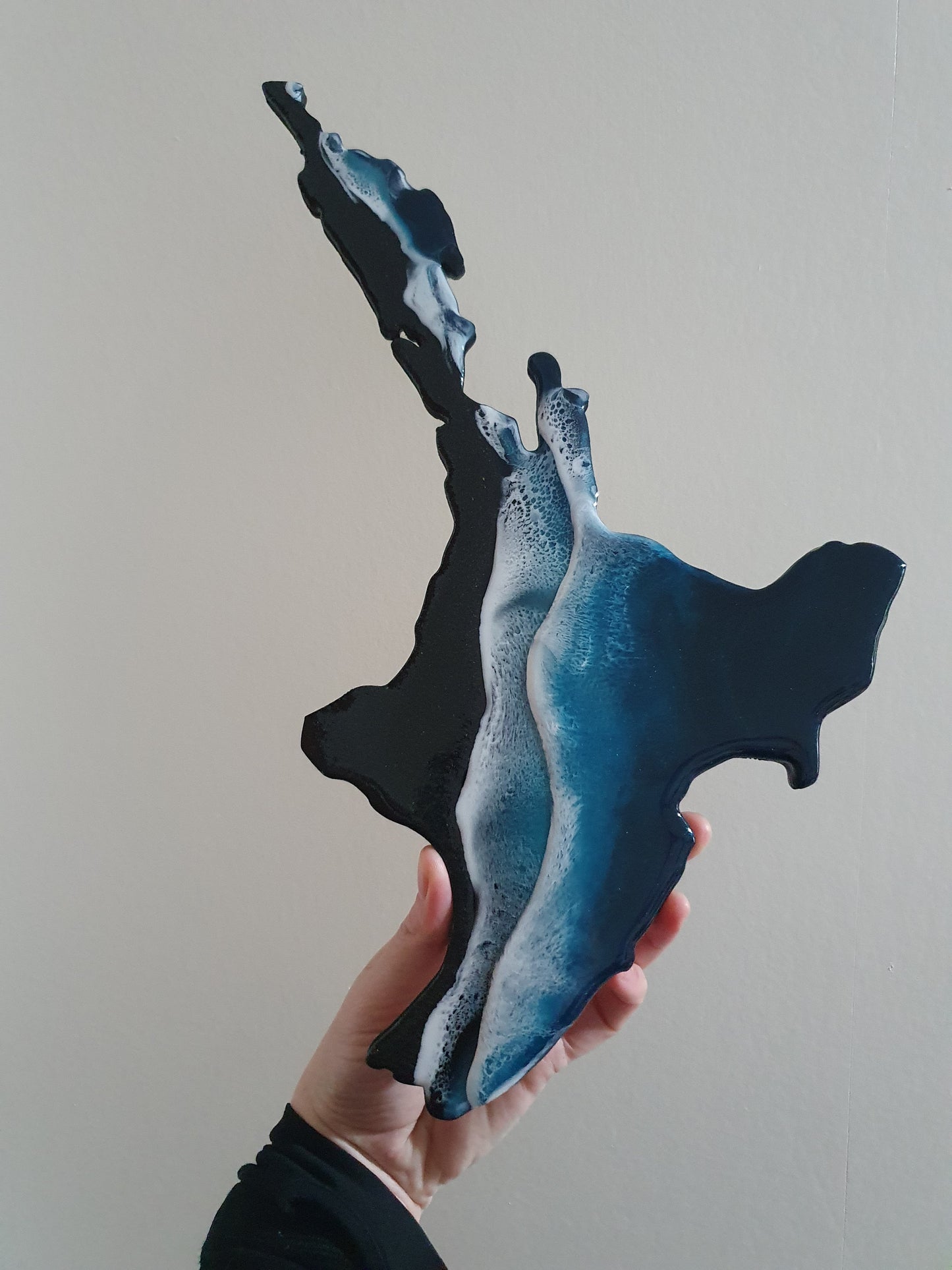 New Zealand Map Ocean Art